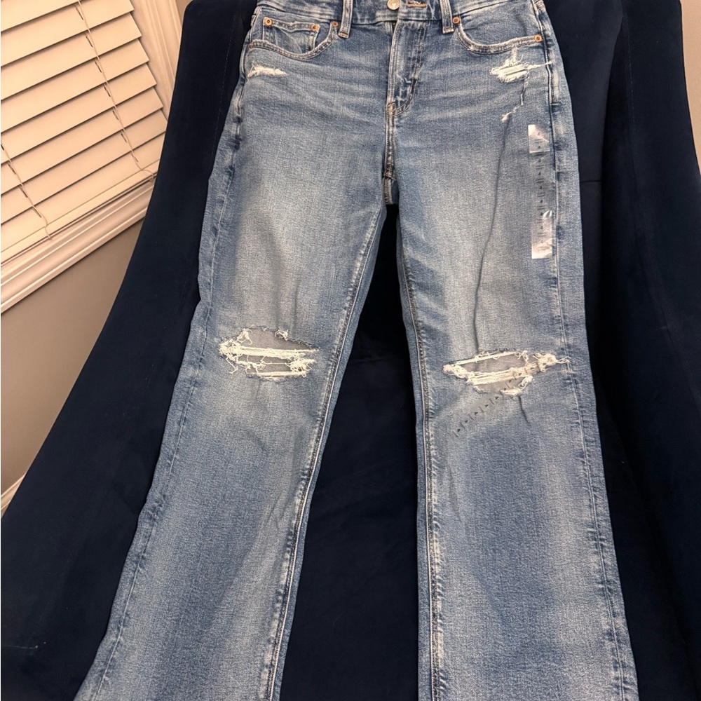 American Eagle Distressed Blue Women's Jeans Size 4